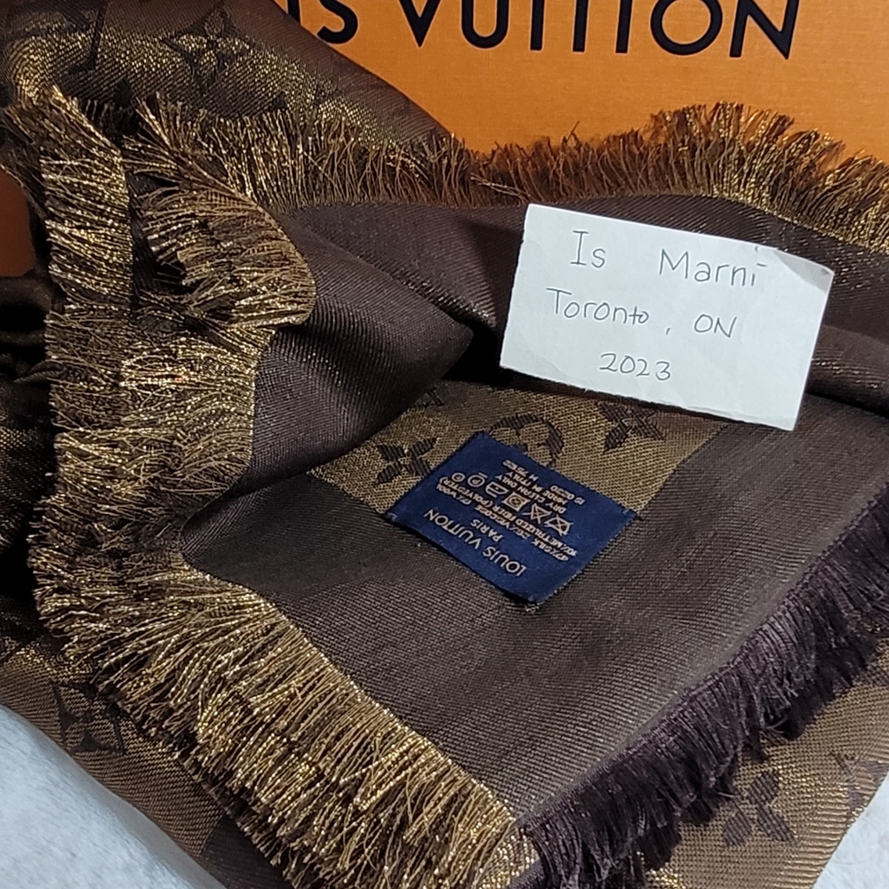 AUTHENTIC MONOGRAM SCARF - Picture 3 of 4